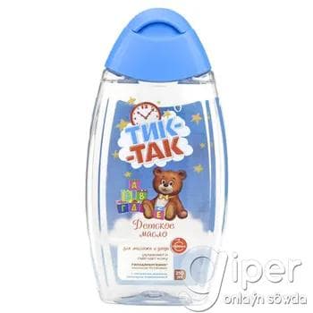 Çagalar üçin massaž we ideg ýagy "Тик-Так" 250 ml