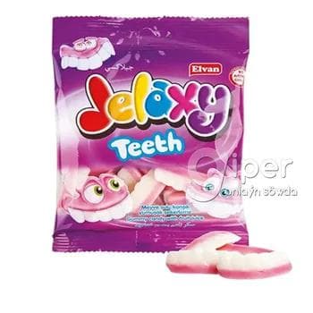 Çeýnelýän marmelad miwe şireli Elvan "Jelaxy - Teeth" 70 gr
