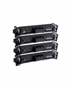 Картриджи Canon M754CDW 069H без чипа - Голубой, Розовый, Желтый, Черный