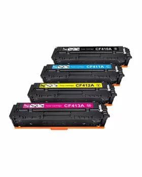 Картриджи HP M452DN - CF410A, CF411A, CF412A, CF413A - Голубой, Розовый, Желтый, Черный