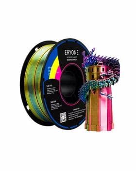 Шелковая трехцветная нить Eryone PLA для 3D принтера 1.75мм 1 Кг