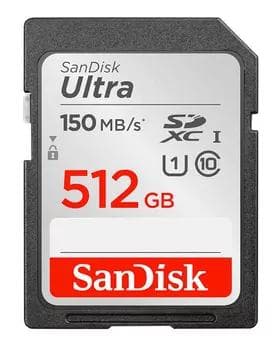 Карта памяти Sandisk Ultra 512 ГБ SDSDUNC-512G-GN6IN (SD Card)