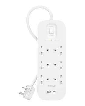 Удлинитель Belkin 6 x Port 1-USB 1-USB-C 2М