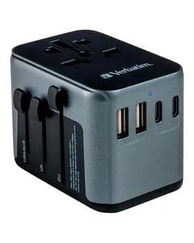 Адаптер Verbatim Universal Travel Adapter (PD, QC)