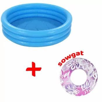 Intex çagalar üçin çişirilýän howuz, 147 х 33 sm, (58426)