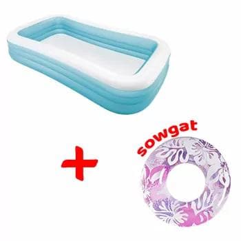 Intex çişirilýän howuz, 305 х 183 х 56 sm, (58484)