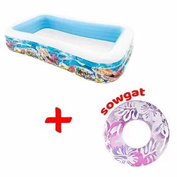 Intex çişirilýän howuz, 305 х 183 х 56 sm, (58485)