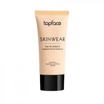 Ýüz reňkini sazlaýjy krem TopFace "Skinwear" mat effektli, РТ468-003 30 ml