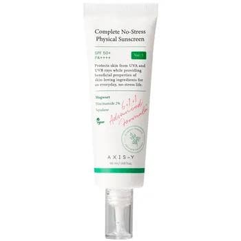 Лёгкий минеральный санскрин AXIS-Y Complete No-Stress Physical Sunscreen V. 3 SPF50+ PA++++ 50 мл