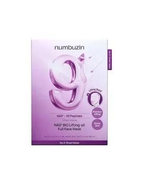 Тканевая 3D-маска для подтяжки лица numbuzin No.9 NAD+ Bio Lifting Full Cover Facial Mask