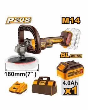 Polirowka batareyli 20V BL 4.0Ah 1pcs bat. sum-ly (4)