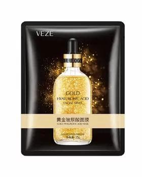 Weze Gialuron turşusy Gold 24k bilen nemlendiriji ýüz maskasy