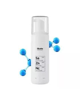 Ýüz ýuwmak üçin köpük niacinamidely, sinkli we salisal kislotaly Sa, Zn, Nc Likato professional, 150 ml