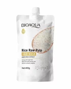 Bioaqua Saç üçin maska "Rice Raw Pulp" 400 gr