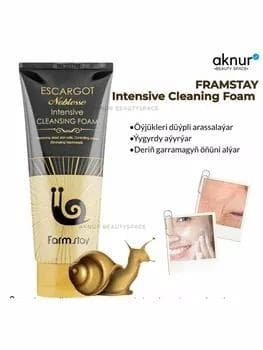 "Антивозрастная пенка с муцином улитки Farmstay Escargot Nobelesse Intensive Cleansing Foam