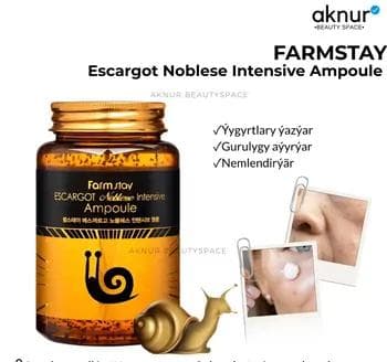 Farmstay ýüz üçin syworotka ýüzdäki ýygyrdy ýazýar we gurulygy aýyrýar nemlendirýär 250 ml