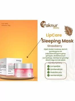 LIp care gijeki dodak maskasy deriniň guraklygyna we ýalpyldawuklygyna garşy göreşýär we dikeldýär 20 gr