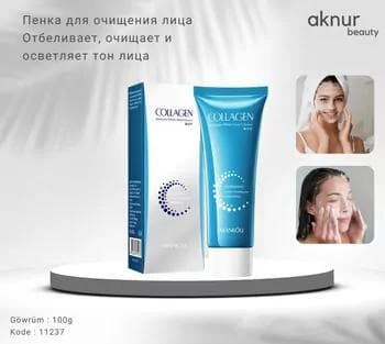 Collagen penka ýüz üçin ýüzi arassalaýar we tonuňy deňleýär 100 gr