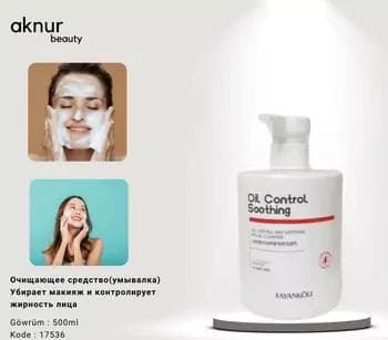 Ýüz arassalaýjy penka (umywalka) ýüzüň makiýažyny we ýagyny aýyrýar 500 ml