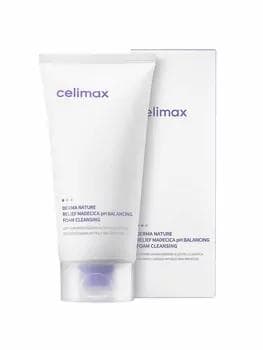 Слабокислотная очищающая пенка Celimax Derma Nature Relief Madecica pH Balancing Foam Cleansing