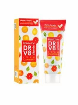 Витаминная очищающая пенка Farm Stay DR-V8 Vitamin Foam Cleansing 100 г