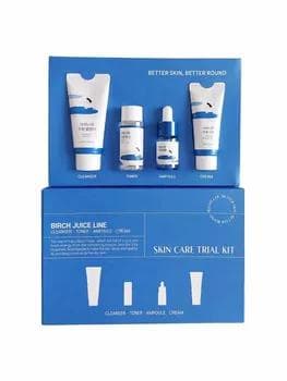 ROUND LAB gury ýüzler üçin mini uhod nabor (penka,toner,syworotka,krem)