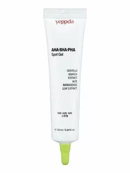 YEPPDA AHA+ BHA+ PHA Spot Gel Успокаивающий точечный гель для лица с кислотами и экстрактом центеллы азиатской 25 мл