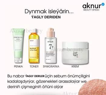 Ýagly ýüzler üçin nabor