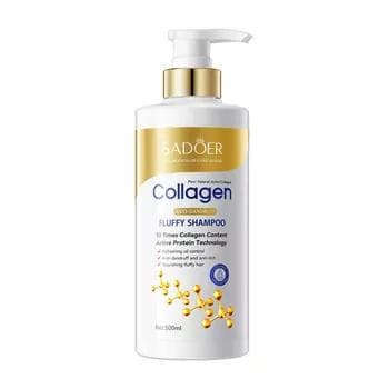 Sadoer saç üçin collagenli şampun saçy berkidýär 500 ml