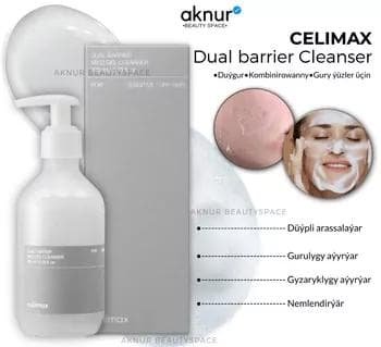 Celimax umywalka kombinirowanny, gury we duýgur ýüzler üçin ýüzi düýpli arassalaýar, gurulygy we gyzaryklygy aýyrýar nemlendirýär 200 ml (ORIGINAL)