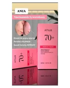 Anua peach 70+ niacin syworotka düwürtükleri guradýar düwürtük yzlary aýyrýar we pigmentasiýani aýyrýar poralary kiçeldýär tonyňy deňleýär 30 ml (ORIGINAL)