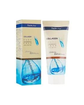 Farmstay ýygyrtly ýüzler üçin arassalaýjy we nemlendiriji Collagenli umywalka 180 ml