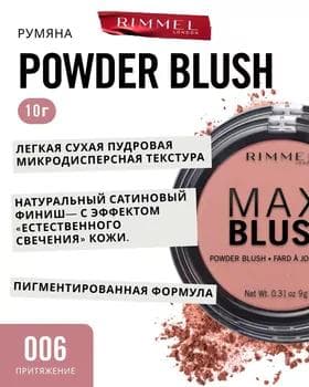 Румяна - Rimmel Maxi Blush №006