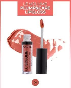Блеск для губ - Note Le Volume Plump & Care Lipgloss №01