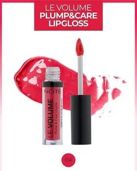 Блеск для губ - Note Le Volume Plump & Care Lipgloss №04