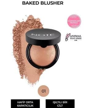 Румяна запеченные - Note Baked Blusher №01