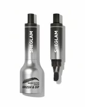 Tint gaş üçin - Sheglam Brow Fection Angled Brush & Dip CHARCOAL