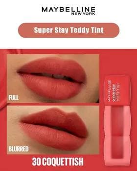 Tint dodak üçin - MaybellineTint dodak üçin - Maybelline Super Stay Teddy Tint №30 Super Stay Teddy Tint №30