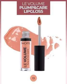 Blesk dodak üçin - Note Le Volume Plump & Care Lipgloss №13