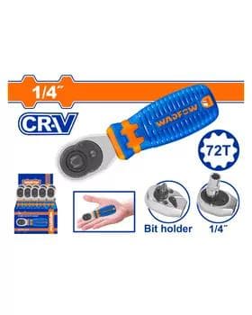 Ключ трещоточный 1/4" 2в1