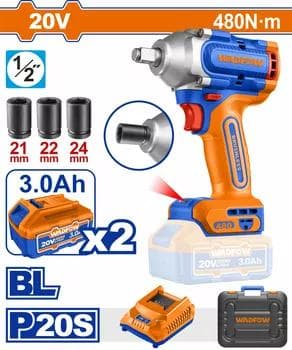 Boltowyort 20V BL 480Nm 3.0Ah 2pcs bat. cem-ly (5)