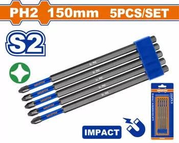 Nasadka udarny PH2 150mm 5pcs (100)