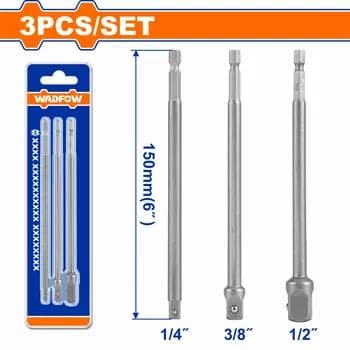 Nasadka golowka nabor 3pcs 150mm (100)
