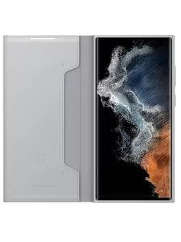 Чехол Smart LED View Cover S22 Ultra Silver