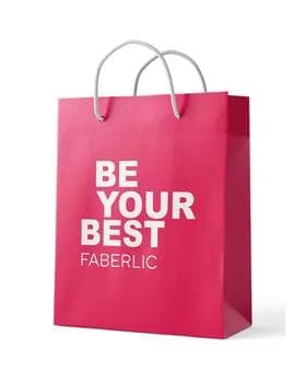 Пакет бумажный красный FABERLIC (Ölçegi:: 25х30х9 см.)