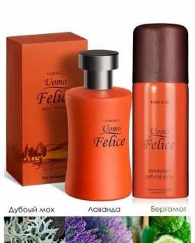 Erkekler üçin sowgat toplumy Faberlic Uomo Felice 100 ml