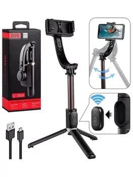 Стабилизатор двухосевой для смартфонов Gimbal Stabilizer Q08 Selfie Stick Tripod