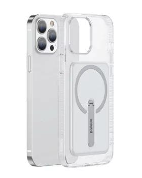 Чехол Baseus Magnetic Phone Case with a Bracket для iPhone 13 Pro MAX 2021 Transparent