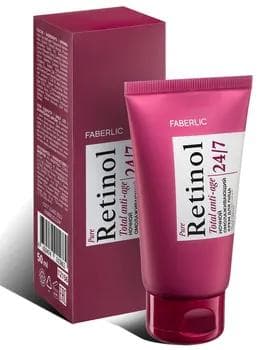 Ýüz üçin gijeki krem Retinol 24/7 Faberlic 12156, 50 ml