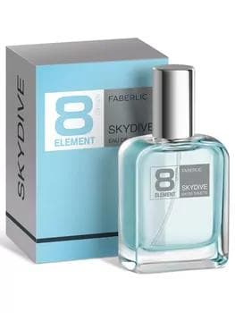 Eau de Toilette 8 Element Skydive erkekler üçin Faberlic 3932, 35 ml